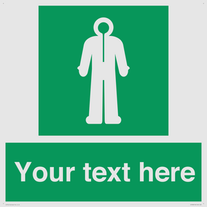 Custom sign safe condition Survival clothing